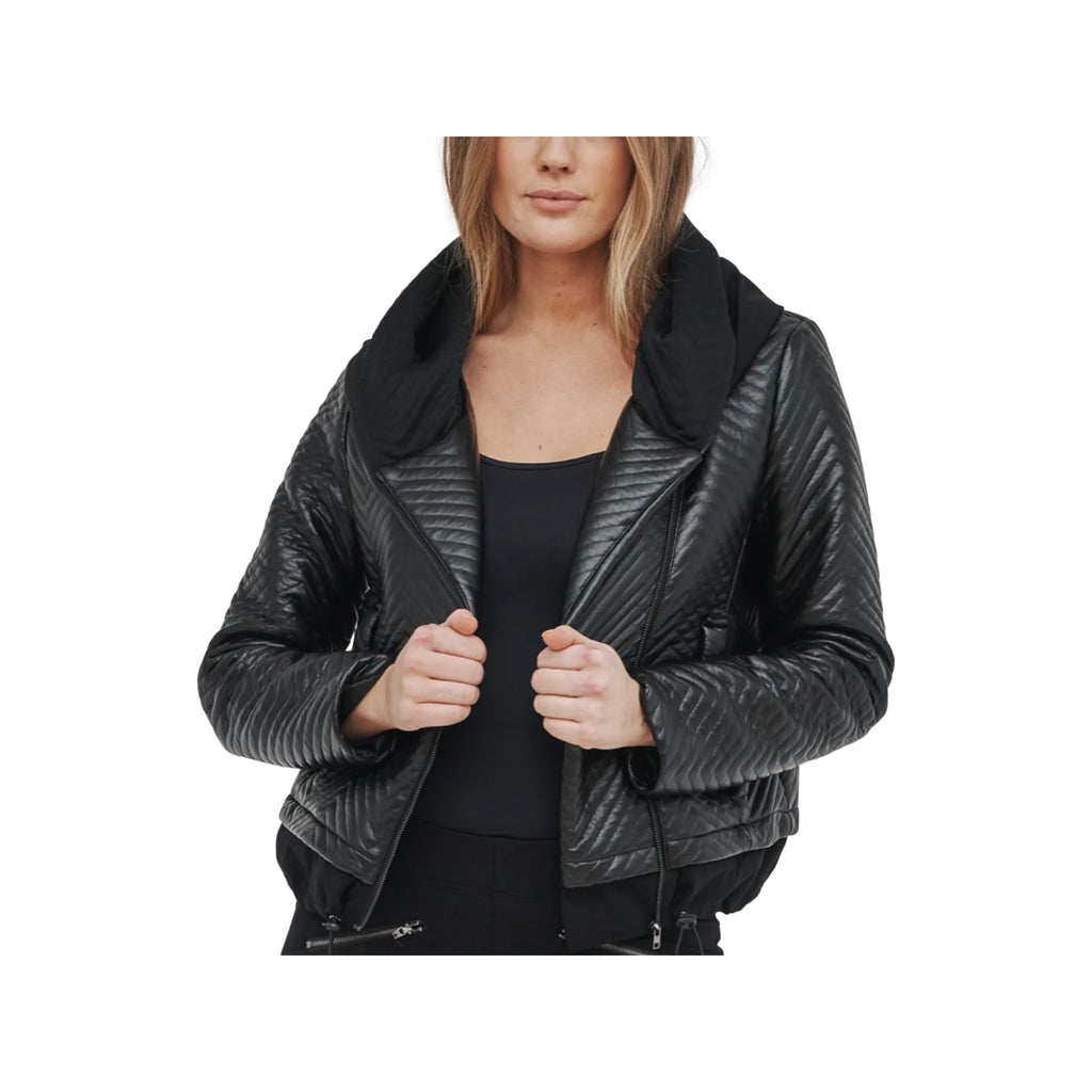 7341-35 Malou Black Quilted Jacket
