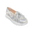 A2404 Silver And Grey Camo Tassel Platform Loafer