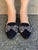 T3754-Bow Black Suede