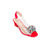 4300 Red Transparent Sandal