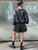 Shalet Eco Leather Black Shorts