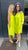 AP5165 Chartreuse Off Shoulder Dress