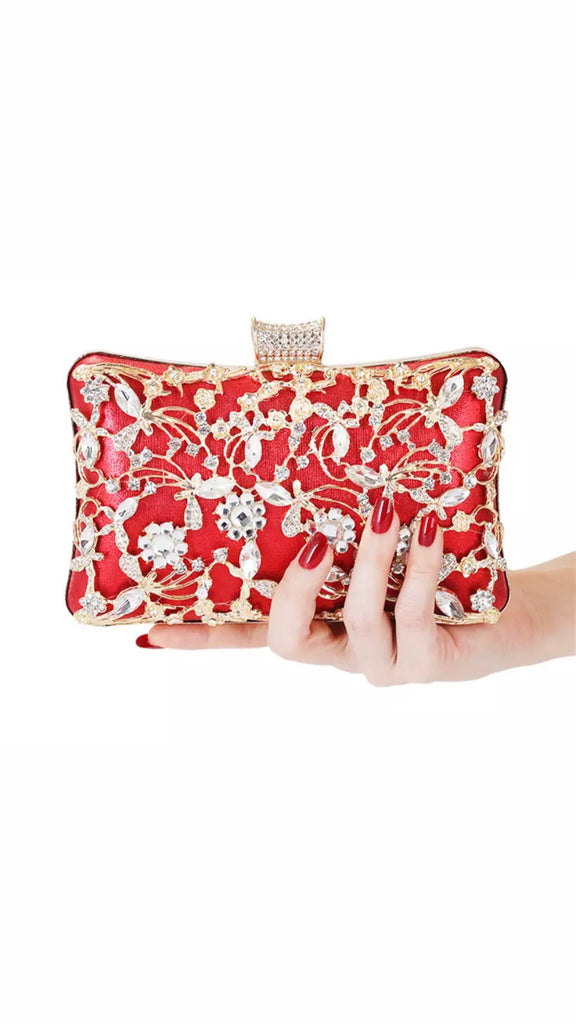 RS1804 Red Sequin Clutch