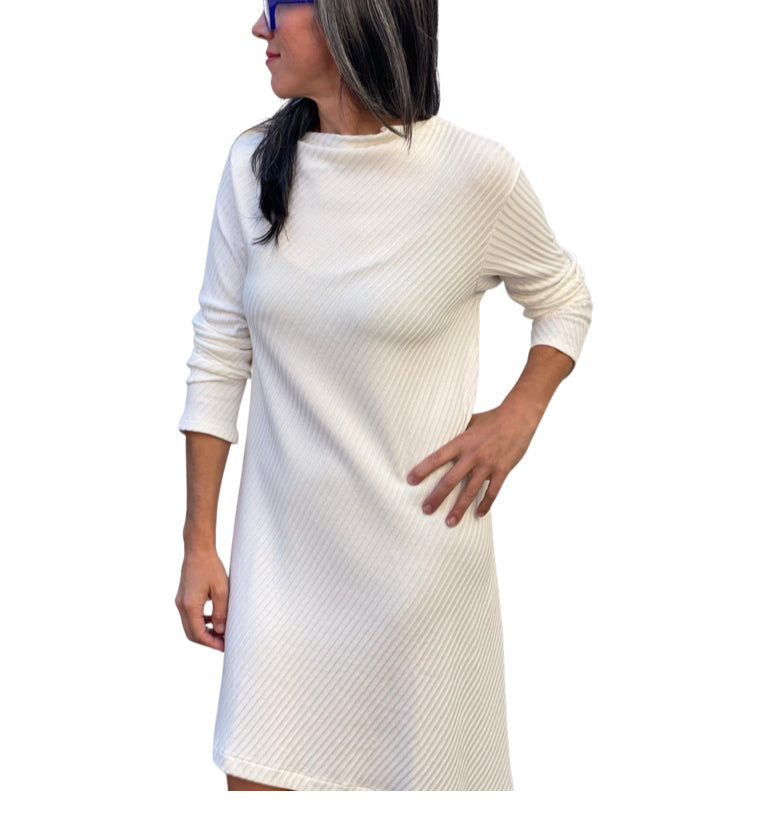 Ornamental Ecru Dress